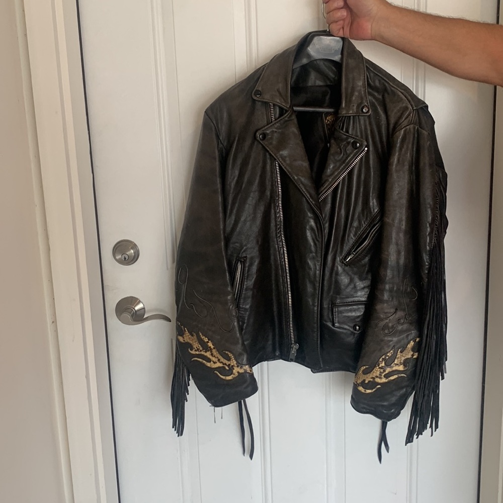 Leather Jacket Real Leather - Picture 2 of 2